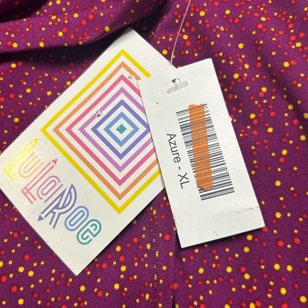 Lularoe A-line Azure Skirt fold-over waist. Size XL. SKUA23 - Picture 4 of 5